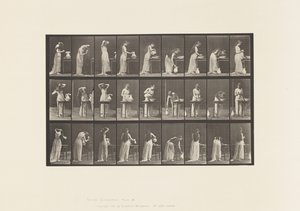 Levha 496. Tuvaletin Çeşitli Evreleri, 1885 by Eadweard Muybridge