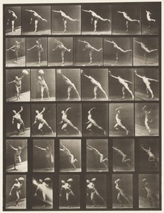 Plaka 523. A, Bir Darbe Vurmak; B, Fırlatma Diski; by Eadweard Muybridge