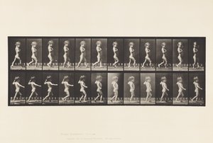 Plaka 540.A, Yay Ayaklar; Oğlan; B, Omurga Çürükleri; Yürüyen Kız, 1885 by Eadweard Muybridge