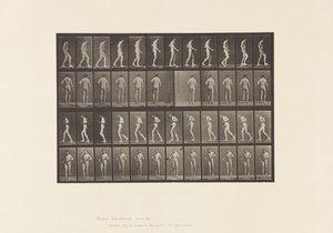 Plaka 548.Lateral Skleroz; A, B, Yürüyüş, 1885 by Eadweard Muybridge