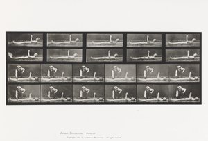 Plaka 556.Yerel Kore; A, B, Yatarken by Eadweard Muybridge