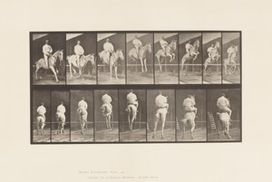 Plaka 645. Bir Engelden Atlamak; Sele; Takas ve İniş by Eadweard Muybridge