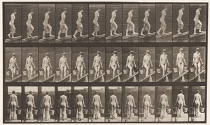 Plaka 82. Yükselen Eğim, Her Bir Elinde Kova Su by Eadweard Muybridge