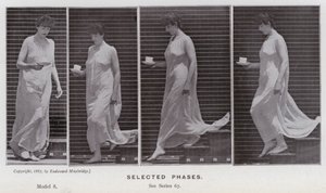 Hareket Halindeki İnsan Figürü: Seçilmiş evreler (s/b fotoğraf) by Eadweard Muybridge