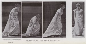 Hareket Halindeki İnsan Figürü: 75. seriden seçilmiş aşamalar (s/b fotoğraf) by Eadweard Muybridge