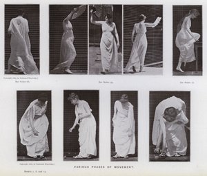 Hareket Halindeki İnsan Figürü: Hareketin çeşitli evreleri (s/b fotoğraf) by Eadweard Muybridge