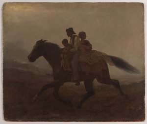 A Ride for Liberty (gemide petrol) by Eastman Johnson