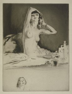 Tuvaletinde bir kadın, Sidonie-Gabrielle Colette (1873-1954) tarafından 