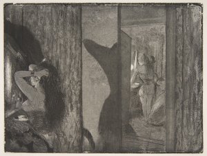 Giyinme Odalarındaki Aktrisler, 1879-80. by Edgar Degas