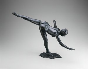 Arabesk, modellenmiş 188590, 191921. by Edgar Degas