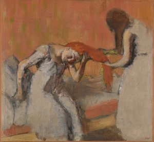 Tararken (la saç modeli). 1892-95 by Edgar Degas