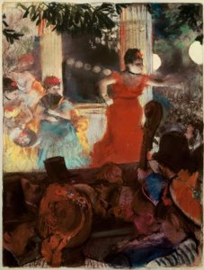 Büyükelçiler için kafe-konser by Edgar Degas