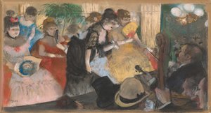 Cafe-Concert (Kabare), c.1876-77 (kağıt ve karton üzerine monotip üzerine pastel) by Edgar Degas