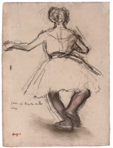 Dansçı, Arkadan Görünüm, by Edgar Degas