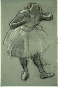 Öne eğilen dansçı by Edgar Degas