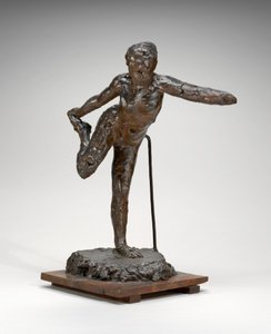Sağ Ayağını Sağ Eliyle Tutan Dansçı, muhtemelen 19001911. by Edgar Degas