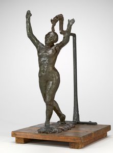 Dansçı İlerliyor, Kolları Kaldırılmış, c. 18851890. by Edgar Degas