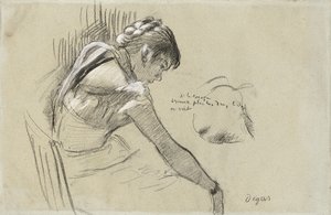Dinlenirken Dansçı; Dinlenme Dansçısı, 1879 by Edgar Degas