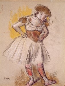 Dansçı, yaklaşık 1880 (pastel) by Edgar Degas