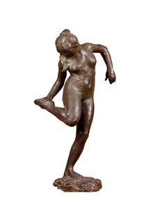 'Sağ ayağının tabanına bakan dansçı', c1890 by Edgar Degas