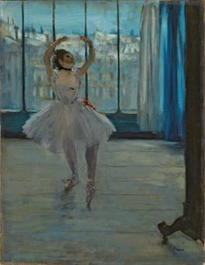 Fotoğrafçıya Poz Veren Dansçı (Pencere Önündeki Dansçı) by Edgar Degas