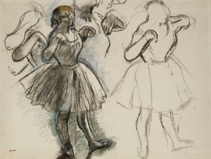 dansçılar; dansçılar, by Edgar Degas