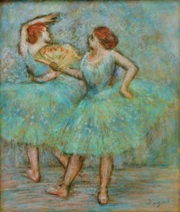 iki dansçı by Edgar Degas