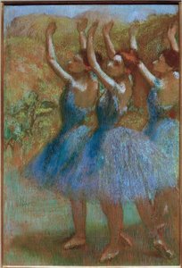 Mavi üç dansçı by Edgar Degas