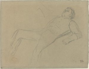 Düşmüş Jokey ("Scene from the Steeplechase: The Fallen Jokey" çalışması) by Edgar Degas
