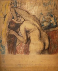 Kadının tuvaleti var by Edgar Degas