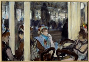 Bir kafenin terasındaki kadınlar Pastel boyama, Edgar Degas (1834-1917) 1877 Güneş. 0.54x0.71 m Paris, Musée d