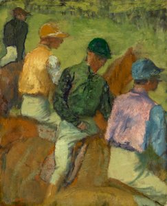 dört jokey by Edgar Degas