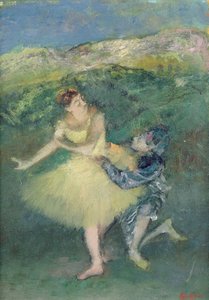 Harlequin ve Colombine, c.1886-90 by Edgar Degas
