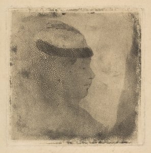 Profildeki Bir Kadının Başı, 1879-80. by Edgar Degas