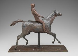 At ve Binici, c.1900 (bronz) by Edgar Degas