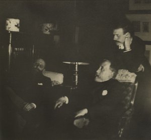 Jules Taschereau, Edgar Degas ve Jacques-Emile Blanche, Aralık 1895 by Edgar Degas