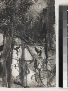 ahşap cadde by Edgar Degas