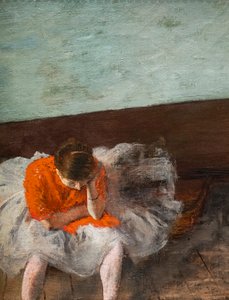 La Lecon de danse (Tekrar Odası) (detay). 1879 civarı. Tuval üzerine yağlı boya. by Edgar Degas