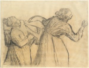Çamaşır Taşıma Keten by Edgar Degas