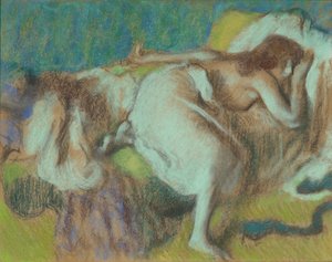The Rest, 1893 dolaylarında (Gemide Pastel) by Edgar Degas