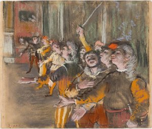 Koro Şarkıcıları, 1877. by Edgar Degas