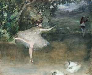 Les Pointes, c.1877-78 by Edgar Degas