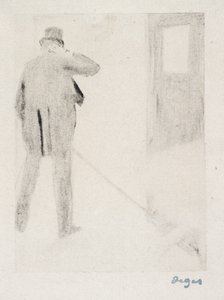 Ludovic Halévy Perde Arkası, 1880-83 dolayları (tek tip) by Edgar Degas