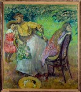 Madam Alexis Rouart ve çocukları. Edgar Degas