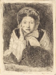 Marguerite De Gas, Sanatçının Kızkardeşi by Edgar Degas