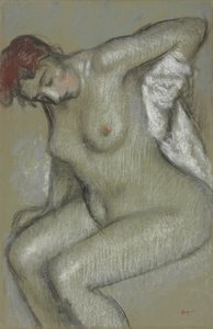 Çıplak Kadın Kendini Kurutur; Femme nue s"essuyant, 1895