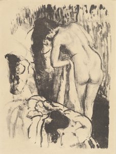 Çıplak Kadın Ayakta, Kendi Kendini Kurutuyor Femme nue debout, a toilette, c. 1890. by Edgar Degas