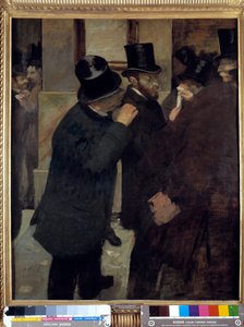 Borsada Portreler veya “A la Bourse”: finansör ve koleksiyoncu Ernest May (1845-1925) tarafından temsil edilmektedir. Edgar Degas