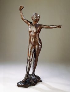 Dansa Hazırlık, sağ ayak öne, by Edgar Degas
