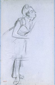 Bir Dansçının Profili, by Edgar Degas